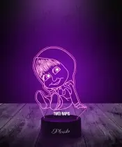 Lampka LED 3D Plexido Bajka Masza i Niedźwiedź - 2