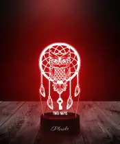 Lampka LED 3D Plexido Łapacz Snów Sowa - 1