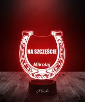 Lampka LED 3D Plexido Podkowa na Szczęście - 1