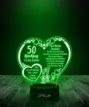 Lampka LED 3D Plexido Prezent na 50 Urodziny - 2