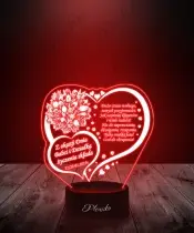 Lampka LED 3D Plexido Z Okazji Dnia Babci i Dziadka
