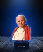 Lampka LED 3D Plexido z Nadrukiem UV Jan Paweł II