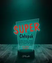 Lampka LED 3D Plexido z Nadrukiem UV Prezent na Dzień Mężczyzny dla Chłopaka Męża - 1