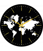 zegar_ścienny_mapa_świata_plexido_czarny
