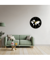 zegar_ścienny_mapa_świata_plexido_czarny