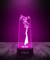 Lampka LED 3D Plexido Hazbin Hotel Angel - 3