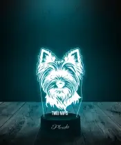 Lampka LED 3D Plexido Pies York Yorkshire Terier