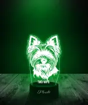 Lampka LED 3D Plexido Pies York Yorkshire Terier - 3