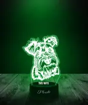 Lampka LED 3D Plexido Pies Sznaucer Miniaturowy - 2