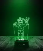 Lampka LED 3D Plexido Five Nights at Freddy's FNAF Bonbon - 1