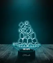 Lampka LED 3D Plexido Five Nights at Freddy's FNAF Golden