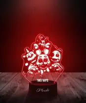 Lampka LED 3D Plexido Five Nights at Freddy's FNAF Family