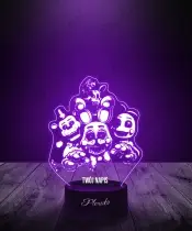 Lampka LED 3D Plexido Five Nights at Freddy's FNAF Family - 2