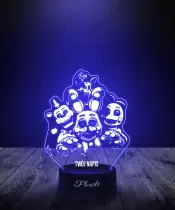 Lampka LED 3D Plexido Five Nights at Freddy's FNAF Family - 3
