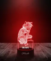 Lampka LED 3D Plexido Bajka Miraculus Czarny Kot Adrien