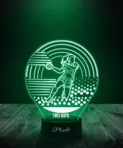 Lampka LED 3D Plexido Sport Piłka Ręczna Szczypiornistka - 3