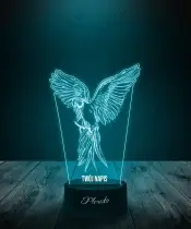 Lampka LED 3D Plexido Prezent Ptak Papuga