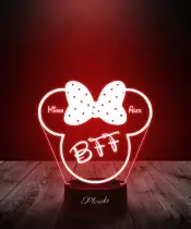 Lampka LED 3D Plexido Bajka Myszka Minnie Prezent dla Przyjaciółki