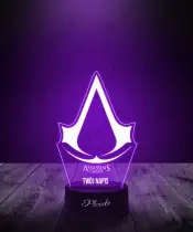 Lampka LED 3D Plexido Gra Assassin's Creed Logo - 2