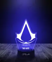 Lampka LED 3D Plexido Gra Assassin's Creed Logo