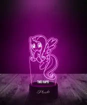 Lampka LED 3D Plexido Bajka My Little Pony Fluttershy Kucyk - 1