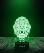 Lampka LED 3D Plexido Lew Mandala - 1