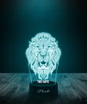 Lampka LED 3D Plexido Lew Mandala