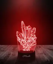 Lampka LED 3D Plexido Kryształy Minerały - 1