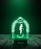 Lampka LED Plexido Prezent na Wesele Pamiątka Ślubna - 1