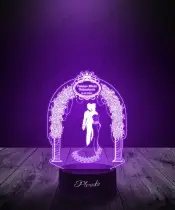 Lampka LED Plexido Prezent na Wesele Pamiątka Ślubna