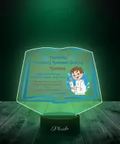 Komunia Święta Pamiątka Dla Chłopca Lampka LED Plexido
