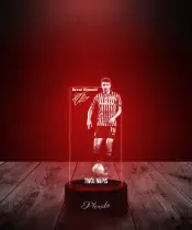 Lampka LED 3D Plexido Piłkarz Berat Djimitsi Reprezentacja Euro - 3