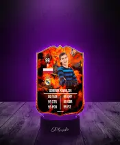 Lampka LED Plexido Piłka Nożna FIFA Twoje Zdjęcie Fut Versus Fire - 2