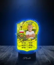Lampka LED Plexido Piłka Nożna FIFA Twoje Zdjęcie Radioactive Evolutions - 2