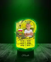 Lampka LED Plexido Piłka Nożna FIFA Twoje Zdjęcie Radioactive Evolutions - 3