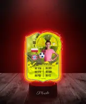Lampka LED Plexido Piłka Nożna FIFA Twoje Zdjęcie Radioactive
