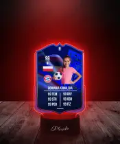 Lampka LED Plexido Piłka Nożna FIFA Twoje Zdjęcie Euros Special