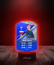 Lampka LED Plexido Piłka Nożna FIFA Twoje Zdjęcie Euros