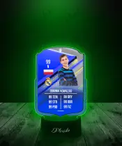 Lampka LED Plexido Piłka Nożna FIFA Twoje Zdjęcie Euros - 3