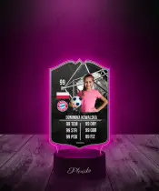 Lampka LED Plexido Piłka Nożna FIFA Twoje Zdjęcie Team of the Week Silver