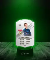 Lampka LED Plexido Piłka Nożna FIFA Twoje Zdjęcie Rare Silver - 3