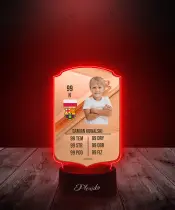 Lampka LED Plexido Piłka Nożna FIFA Twoje Zdjęcie Rare Bronze