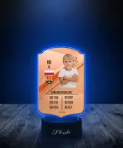 Lampka LED Plexido Piłka Nożna FIFA Twoje Zdjęcie Rare Bronze - 2
