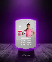 Lampka LED Plexido Piłka Nożna FIFA Twoje Zdjęcie Non Rare Silver - 2