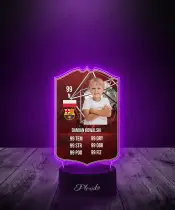 Lampka LED Plexido Piłka Nożna FIFA Twoje Zdjęcie FUT Champions Silver - 2