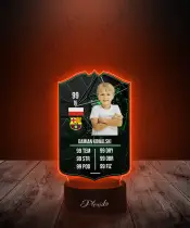 Lampka LED Plexido Piłka Nożna FIFA Twoje Zdjęcie Man of the Match