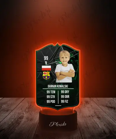 Lampka LED Plexido Piłka Nożna FIFA Twoje Zdjęcie Man of the Match