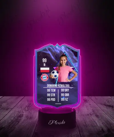 Lampka LED Plexido Piłka Nożna FIFA Twoje Zdjęcie End of an Era