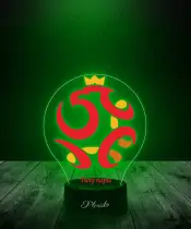 Lampka LED 3D Plexido z Nadrukiem Piłka Nożna Reprezentacja Polski Euro