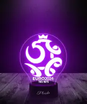 Lampka LED 3D Plexido Piłka Nożna Polska Euro 2024 - 3
